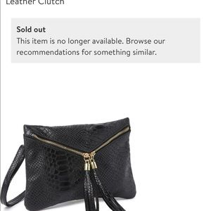 GIULIA MASSARI LEATHER CLUTCH